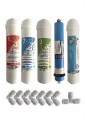 Ihlas Aura Cebilon Plus Uyumlu Su Arıtma Cihazı 12 Inç Inline 5li Membranlı Filtre Seti thumbnail 1