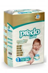 PredoBaby Premium Comfort Bebek Bezi 1 Numara (2-5kg) Newborn 54 Adet - 1