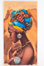 Afrikalı Kadın Temalı Buff Boyunluk Bandana No:96 - 3