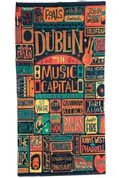 The Music Capital Temalı Buff Boyunluk Bandana No:128 - 3