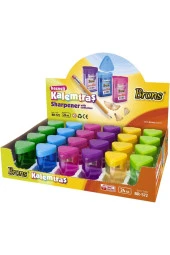 Brons Kalemtraş Hazneli Üçgen Öğrenci Kalemtıraşı (24 Adet Kalemtıraş) thumbnail 1