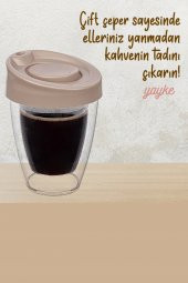 Yayke Kapaklı El Yakmaz Termos Bardak - 2