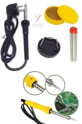 Yayke 40 Watt Profesyonel Lehim Kalem Havya Lüx Set Lehim Teli +Lehim Pastası +Mini Sehpa - 1