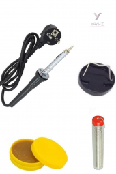 Yayke 40 Watt Profesyonel Lehim Kalem Havya Lüx Set Lehim Teli +Lehim Pastası +Mini Sehpa - 2