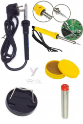 Yayke 40 Watt Profesyonel Lehim Kalem Havya Lüx Set Lehim Teli +Lehim Pastası +Mini Sehpa - 4