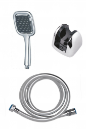 Yayke Kardelen Mafsallı Duş Başlığı+Silikon 1.Sınıf Kaliteli PVC Kaplama Duş Hortumu (Gri Duş Seti) - 2