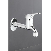 Yayke Aç Kapa Perletörlü Uzun Musluk Tuvalet Bahçe Çeşme Balkon Lavabo Wc Musluğu 1. Kalite Pirinç - 5