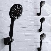Yayke Piano Black Duş Başlığı Çift Fonksiyonlu Tasarruflu Duş Başlığı - 1