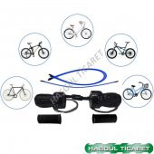 Hsgl Bisiklet Vites Kolu Mavi Göstergeli Mavi Dış Kablo Takım Bisiklet Vites Değiştiren Yol Şehir Dağ Bisikleti Bisiklet Yedek Parça - 6