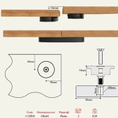 Gürçay Masa ve Mobilya Birleştirme Aparatı 11.509.B - 2 Çift - 3