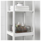 Çekmece İçi Makyaj Düzenleyici 32x28x10 cm IKEA Makyaj Organizeri Füme Renk Bölmeli Kutu - 2