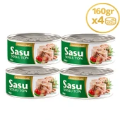 Sasu Akdeniz Usulü Ton Balığı 4x160 G Bütün Dilim - 1