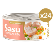 Sasu Basmati Pirinçli Ton Salata 24x160 gr İri Parça (1Koli) - 1