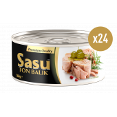 Sasu Zeytinyağlı Ton Balığı 1 Koli 24x160 gr Bütün Dilim - 1