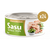 Sasu Jalapeno Biberli Ton Balığı 1 Koli 24x160 gr Bütün Dilim - 1