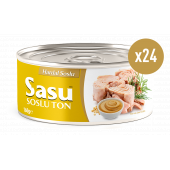 Sasu Hardal Soslu Ton Balığı 1 Koli 24x160G İri Parça - 1