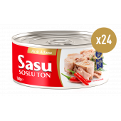 Sasu Acılı Ton Balığı 1 Koli 24x160 gr Bütün Dilim - 1