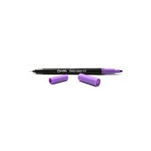 Caretta Twinliner Çift Uçlu Keçeli Kalem 0.4 MM-1.0 MM Mor (10 Lu Paket) - 2