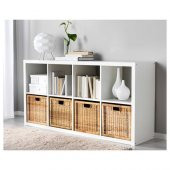Rattan Sepet Kutu Düzenleyici IKEA 32x35x32 cm 1 Adet Rattan Renk Çok Amaçlı Kullanım Kare thumbnail 3