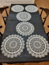 Finezza Silva Nakışlı Krem Supla ve Runner Seti 7 Parça 6 Kişilik - 950 thumbnail 1