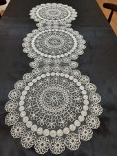 Finezza Silva Nakışlı Krem Supla ve Runner Seti 7 Parça 6 Kişilik - 950 thumbnail 2