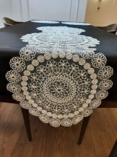 Finezza Silva Nakışlı Krem Supla ve Runner Seti 7 Parça 6 Kişilik - 950 thumbnail 4