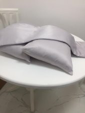 Finezza Flora Pamuk Saten Açık Gri  Çarşaf & Yastık Takımı 3 Parça - 667 thumbnail 1