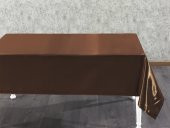 Finezza Kristal Monoray Kumaş Kahve Masa Örtüsü Dikdörtgen 140x200 cm - 596 - 2