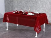 Finezza Kristal Monoray Kumaş Kırmızı Sofra Takımı 8 Kşl. 160x220cm 17Prç. - 722 - 1