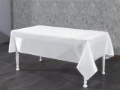 Finezza Kristal Monoray Kumaş Beyaz Masa Örtüsü  Dikdörtgen 140x200 cm - 759 - 1