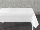 Finezza Kristal Monoray Kumaş Beyaz Masa Örtüsü  Dikdörtgen 140x200 cm - 759 - 2