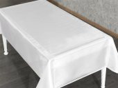 Finezza Kristal Monoray Kumaş Beyaz Masa Örtüsü  Dikdörtgen 140x200 cm - 759 - 3