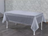 Finezza Kristal Monoray Kumaş Açık Gri Masa Örtüsü  Dikdörtgen 140x200 cm - 762 - 1