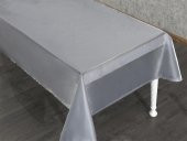 Finezza Kristal Monoray Kumaş Açık Gri Masa Örtüsü  Dikdörtgen 140x200 cm - 762 - 3