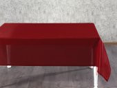 Finezza Kristal Monoray Kumaş Kırmızı Masa Örtüsü  Dikdörtgen 140x200 cm - 766 - 3