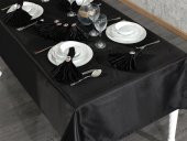 Finezza Kristal Monoray Kumaş Siyah Sofra Takımı 8 Kişilk 160x220cm 17Prç. - 949 - 2