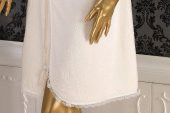 Finezza Vanessa Bambu Güpürlü Kimono Model Krem Bornoz M Beden - 674 - 4