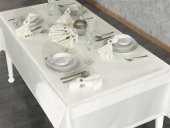 Finezza Kristal Monoray Kumaş Krem Sofra Takımı 8 Kşl. 160x220 cm 17 Prç. - 566 - 3