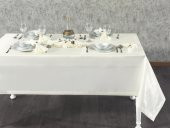 Finezza Kristal Monoray Kumaş Krem Sofra Takımı 8 Kşl. 160x220 cm 17 Prç. - 566 - 4