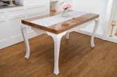 Finezza Melisa Damask Baskılı Duck Kumaş Krem/Gri Runner 40*140 cm - 502 - 1