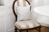 Finezza Melisa Damask Baskılı Duck Kumaş Gümüş Kırlent 45*45 cm  - 525 - 5