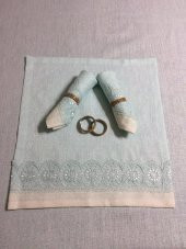 Finezza Duru Güpürlü Etamin Krem Pudra Sofra Takımı 8 kşl. 160x230cm 18Prç.- 140 - 8
