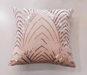 Finezza Sahra Kadife Pul İşlemeli Gold Kırlent 45*45 cm - 16 - 1