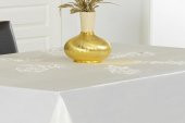 Finezza Anjelica Lüx Dantelli Monoray Kumaş Beyaz Masa Örtüsü 170x230 cm - 65 - 4