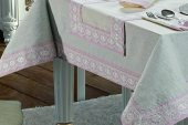 Finezza Duru Güpürlü Etamin Krem Pudra Sofra Takımı 8 kşl. 160x230cm 18Prç.- 140 - 3