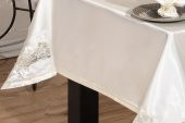 Finezza Anjelica Güpürlü Monoray Beyaz Sofra Takımı 8 Kşl. 170x230cm 17Prç.- 336 thumbnail 4