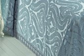 Finezza Tulip Polyester Pamuk Şönil Gri Yatak örtüsü Çift Kişilik 3 Parça - 939 - 3