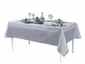 Finezza Kristal Monoray Kumaş Gri Sofra Takımı 8 Kişilik 160x220 cm 17Prç. - 727 - 5