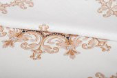 Finezza Frame Pamuk Duck Baskılı Kumaş Krem/Bej Runner&Kırlent Seti 3 Parça - 57 - 6