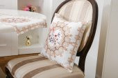 Finezza Frame Pamuk Duck Baskılı Kumaş Krem/Bej Runner&Kırlent Seti 3 Parça - 57 - 3
